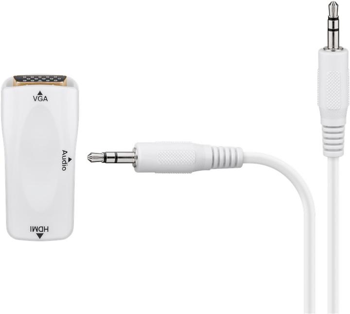 Produktbild Goobay Komapkter HDMI™ / VGA-Adapter inkl. Audio (HDMI, 2.20 cm)