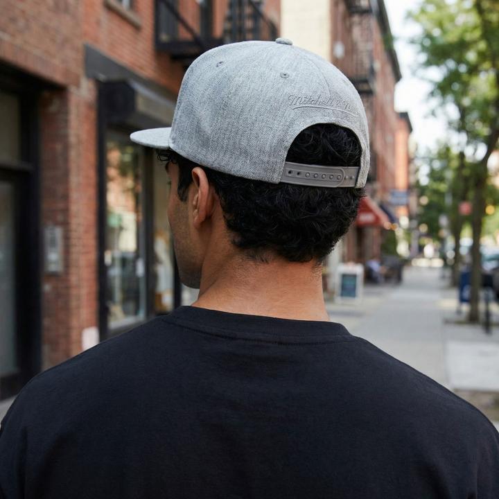 Produktbild Mitchell & Ness Snapback Stretch Cap CLASSIC BLANK grau (One Size)