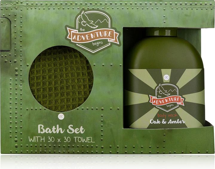 Immagine prodotto Accentra Set da bagno ADVENTURE COLLECTION in confezione regalo, include 200 ml di detergente per il corpo (Set per la cura dei capelli)