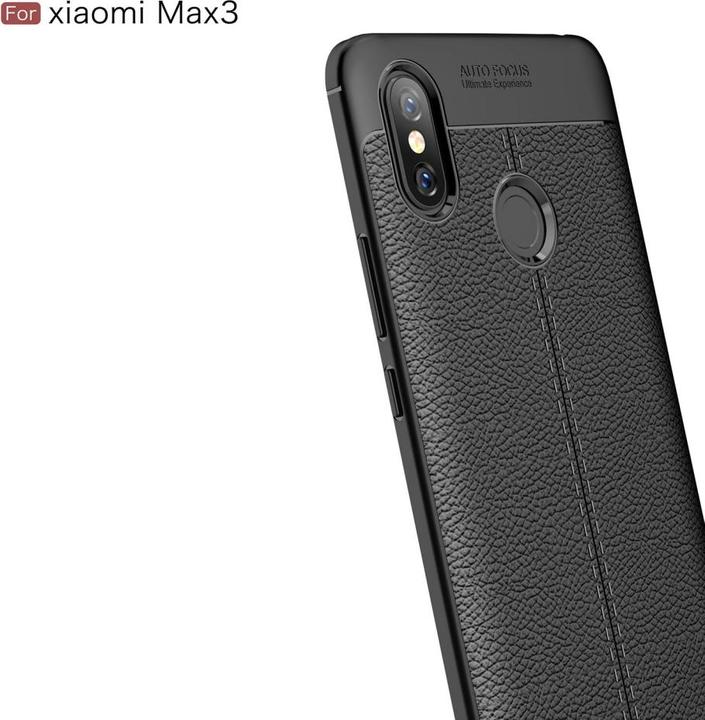 Produktbild Screenguard Xiaomi Mi Max 3 Hülle Leather Design TPU Cover (Xiaomi Mi Max 3)