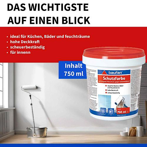 Actual product image Baufan Protective paint 750 ml (White)