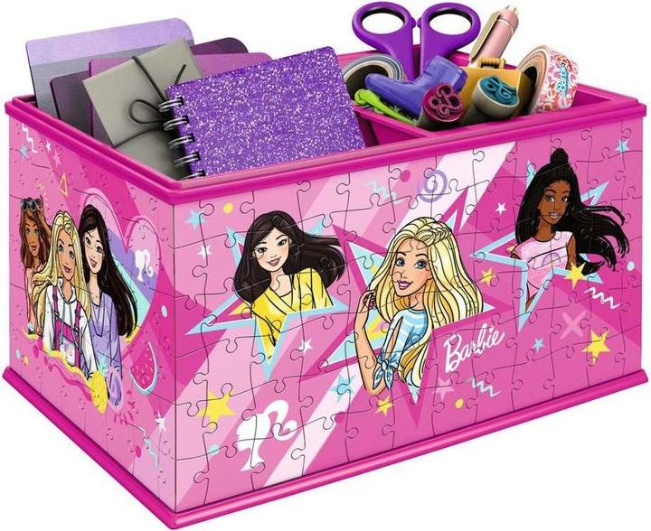 Produktbild Ravensburger 3D Puzzle 11584 - Aufbewahrungsbox Barbie - Praktischer Organizer für Barbie Fans - (216 Teile)
