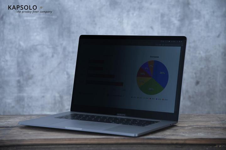 Actual product image Kapsolo 2-Way Privacy Film removable for HP Elitebook X360 1040 G7 G8 (14", 16 : 9)