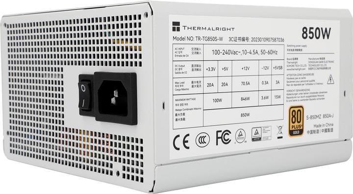Immagine prodotto Thermalright TG S (Non-Modular) Bianco con illuminazione LED RGB - Alimentatori - 850 Watt - 120 mm - (850 W)