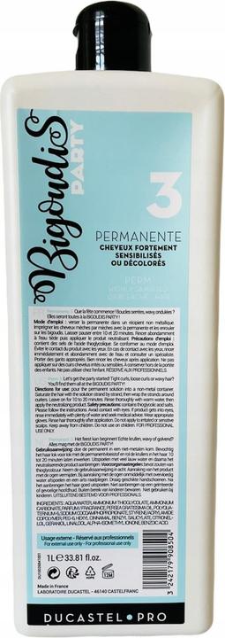 Actual product image Ducastel Pro Permanent Wave Liquid (1000 ml)