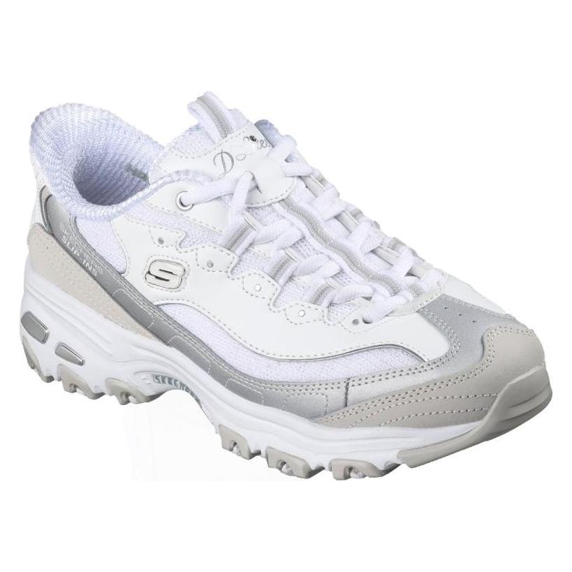 Skechers, Damen, Sneakers, D Lites Smooth Nostalgia, Weiss, (39)