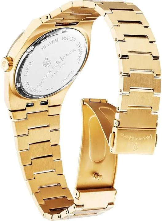 Image du produit Jacques du Manoir Orologio Analogico Uomo con Cinturino Acciaio Inossidabile Oro (Montre analogique, 41 mm)