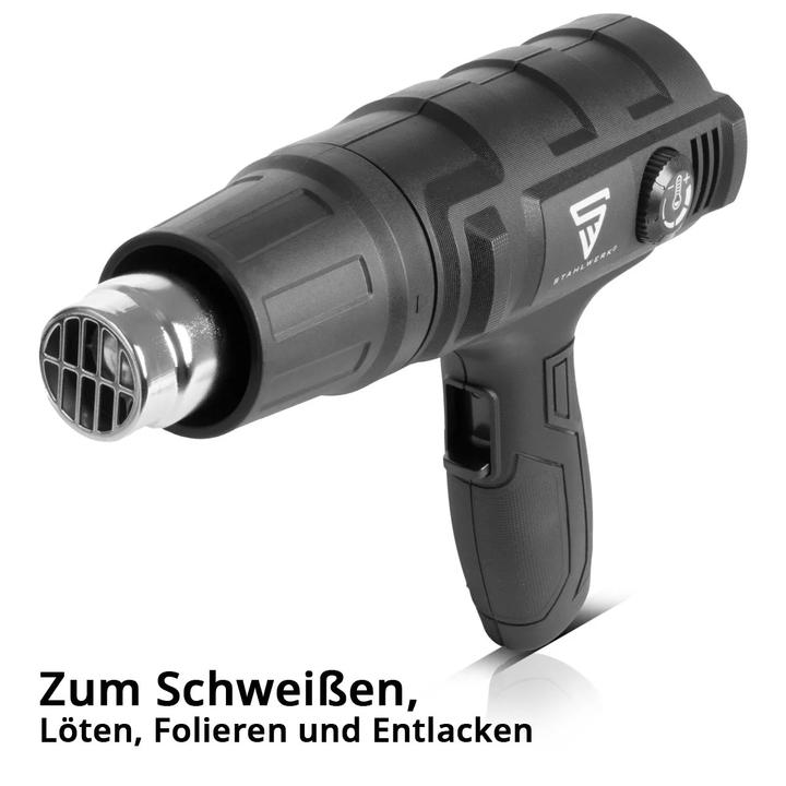 Actual product image Stahlwerk HP-2000 ST hot air gun Hot air gun with 600 degrees and 2,000 W