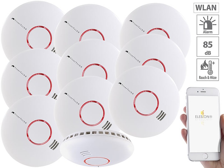 Image du produit VisorTech Détecteurs de fumée et de chaleur