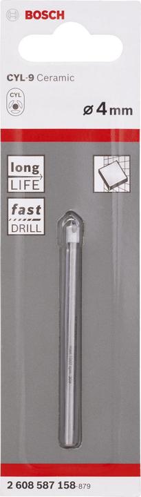 Produktbild Bosch Professional Zubehör Fliesenbohrer CYL-9 Ceramic, 4 x 70 mm (4 mm)