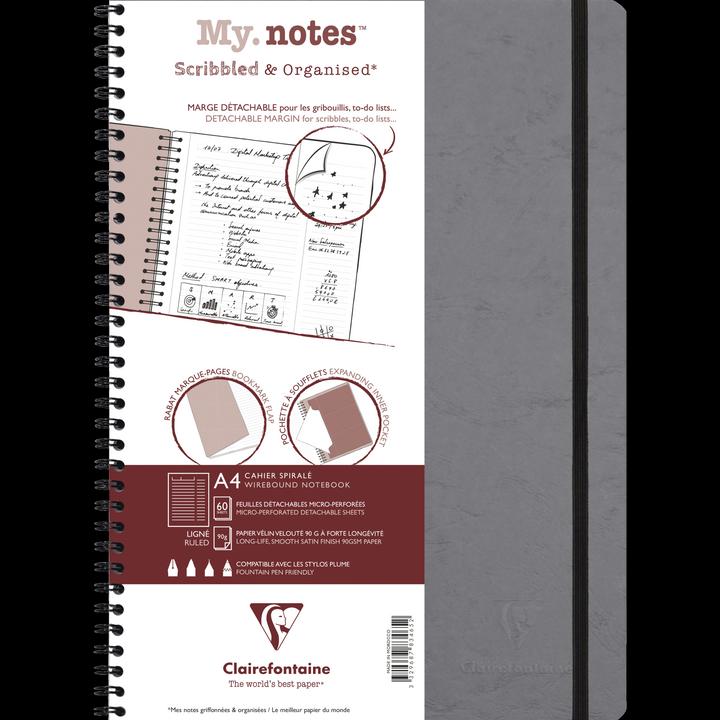 Actual product image Clairefontaine AGE BAG My. Notes booklet (A4, Plain, Hardcover)