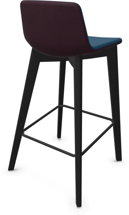 Blue, Black, Bordeaux - Red melange, Ash stained black