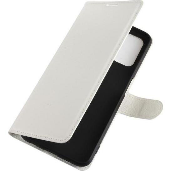 Thumbnail - MU Classic Litchi Leder Bookcover Series (Oppo A52), Smartphone Hülle, Weiss