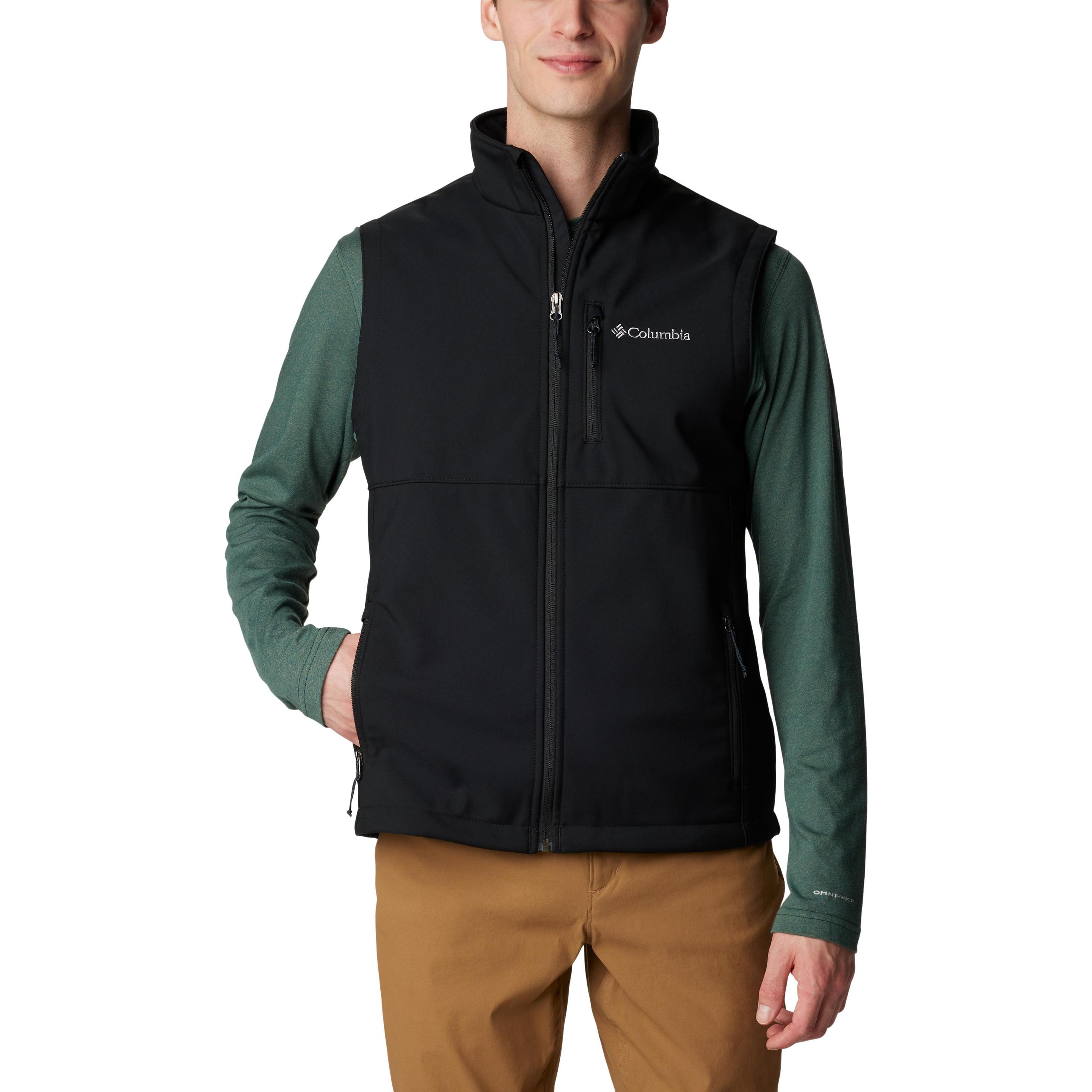 Columbia, Herren, Weste, Ascender™ II Softshell Vest, Schwarz, (XL)