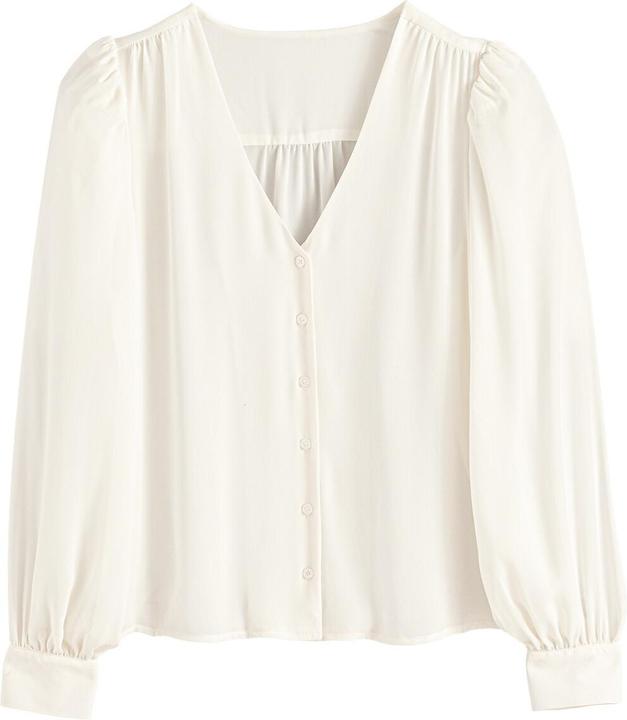Immagine prodotto La Redoute Collections Camicetta a maniche lunghe con scollo a V (36)