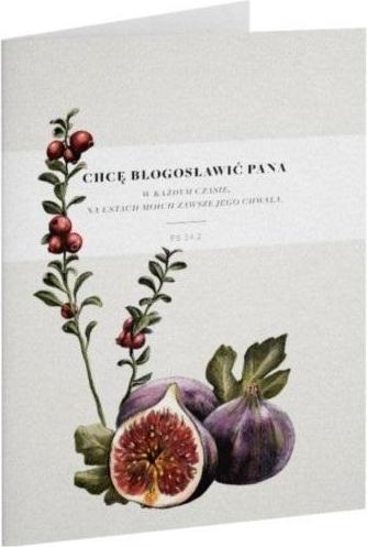 Szaron Klappkarte - Ich möchte segnen - Feige