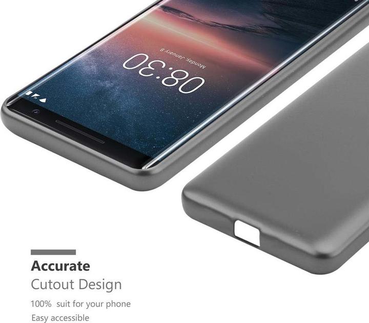 Image du produit Cadorabo Couverture métallique mate TPU (Nokia 8 Sirocco)