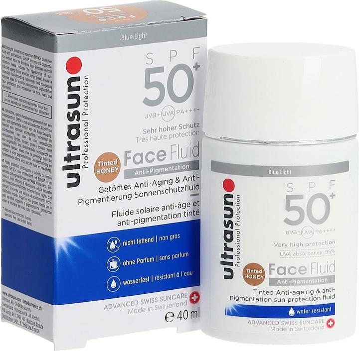 Produktbild Ultrasun Face Fluid Anti-Pigment SPF50+ tinted 40 ml (Sonnencreme Gesicht, SPF 50, 40 ml)