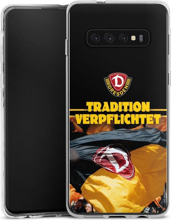 Produktbild DeinDesign Silikon Hülle für Samsung Galaxy S10 Plus Handyhülle Case Smartphone Schutzhülle Fanartikel SG (Samsung Galaxy S10+)
