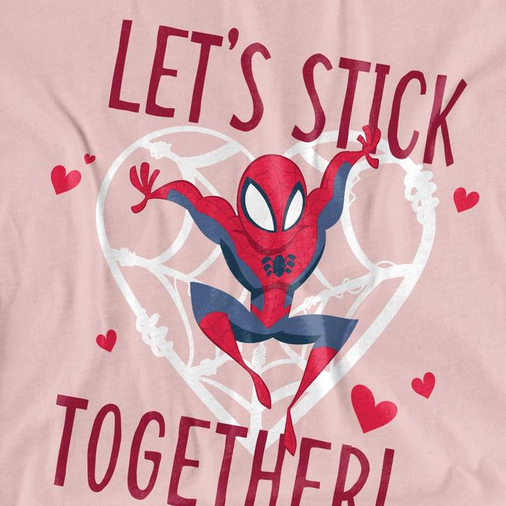 Produktbild Spiderman Let's Stick Together TShirt Valentinstag (M)