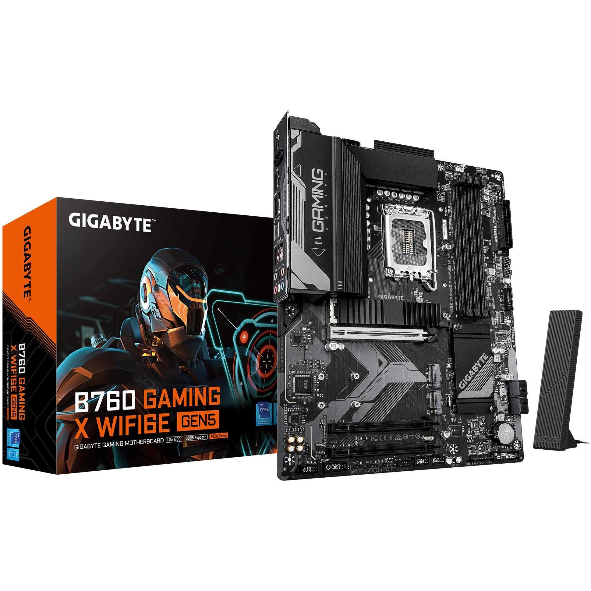 Gigabyte B760 Gaming X WiFi6E Gen5 (B760,S1700,ATX,DDR5) (LGA 1700, Intel B760, ATX), Mainboard