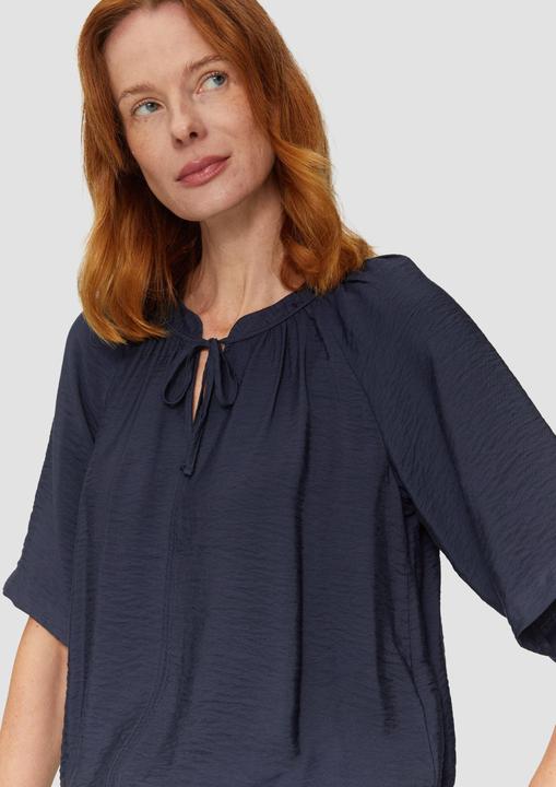Produktbild S.Oliver Bluse Strukturierte Bluse im O-Shape mit Raffdetails (34)