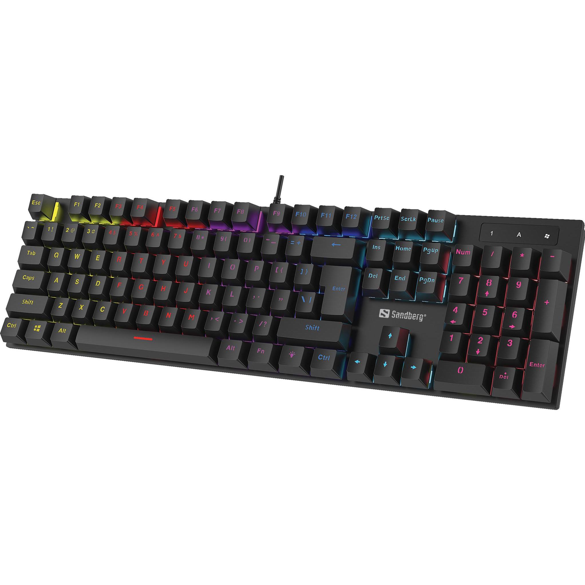 Sandberg 640-31 (DE, Kabelgebunden), Tastatur, Schwarz