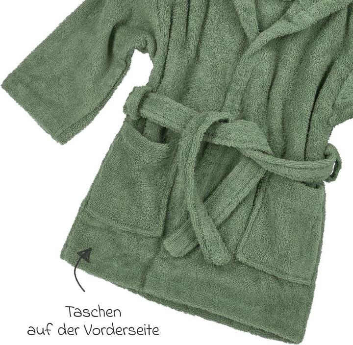 Produktbild Meyco Bademantel mt 86/92 basic Frottee forest green (86, 92)