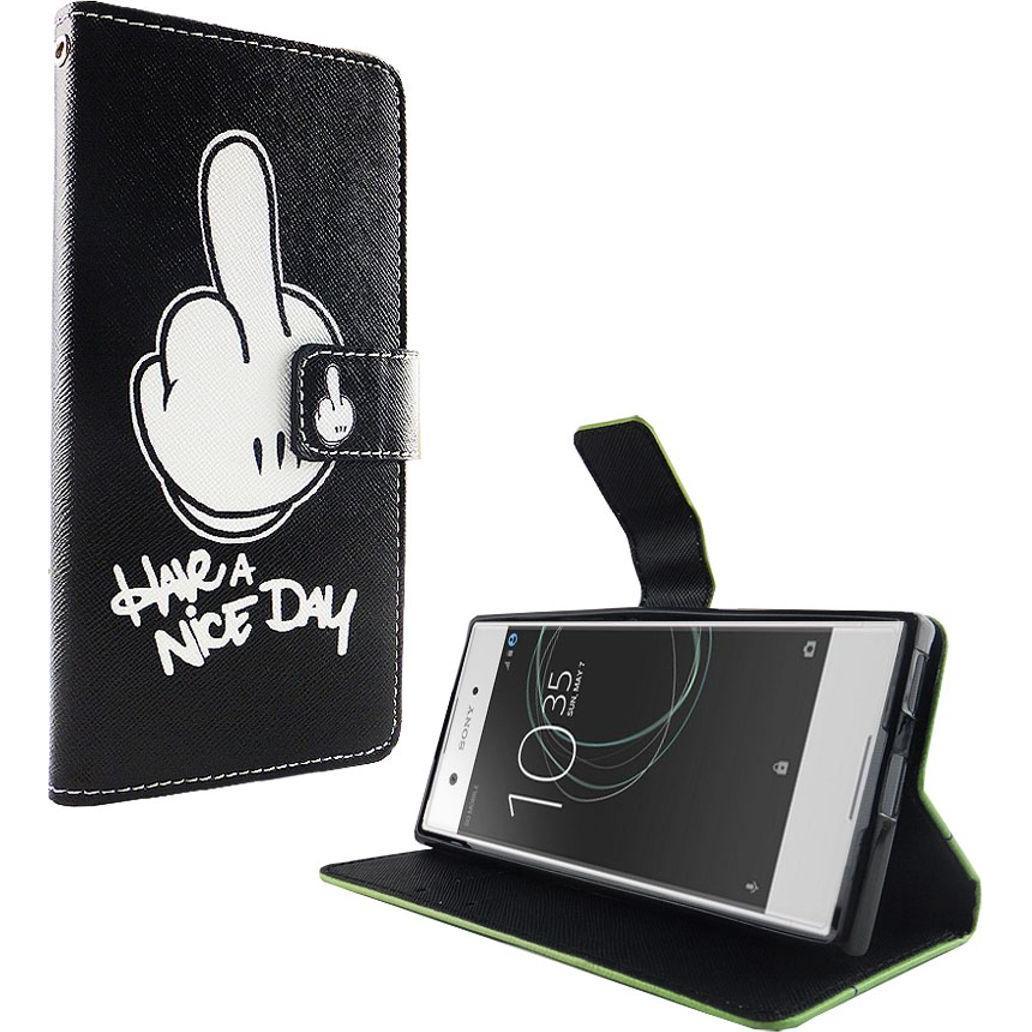 König Design Hülle Handy Schutz für Sony Xperia XA1 Case Cover Tasche Wallet Etui Handyhülle (Sony Xperia XA1), Smartpho...