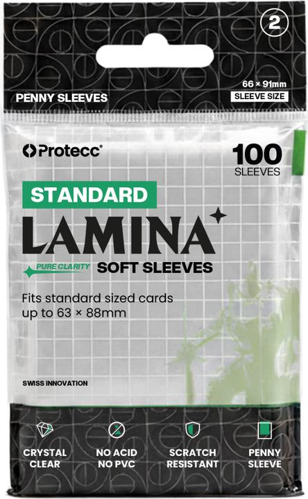 Actual product image Protecc Regular Soft Card Sleeves (Penny Sleeves)