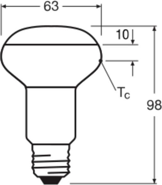 Actual product image Osram Reflector lamps (E27, 4.30 W, 345 lm, 1 x, F)
