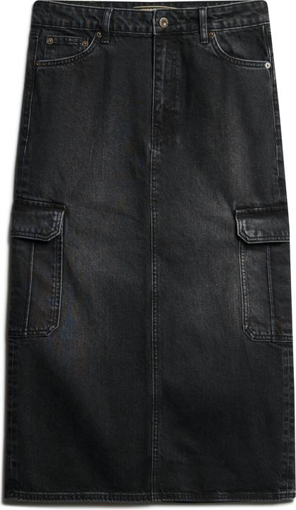 Immagine prodotto Superdry Denim-Midirock mit Cargotaschen (32)