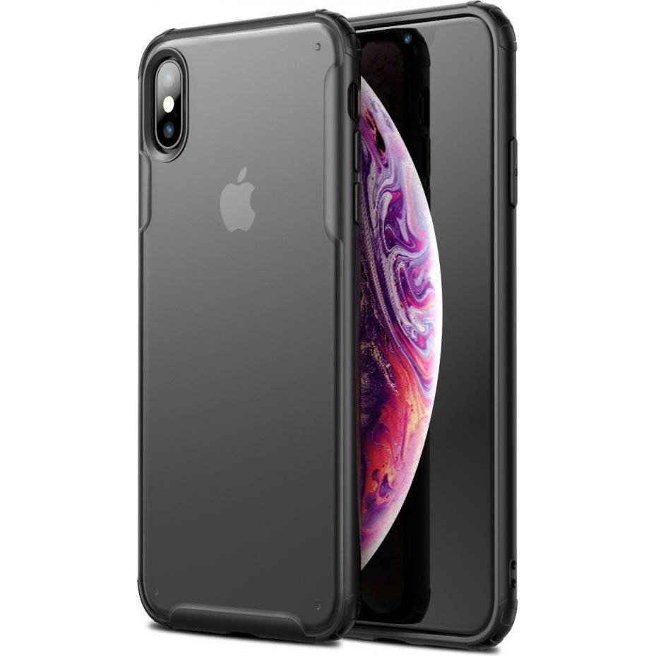 Screenguard Apple iPhone XS Max Anti-Impact Hülle mit 2m Fallschutz (Apple iPhone XS Max), Smartphone Hülle, Schwarz