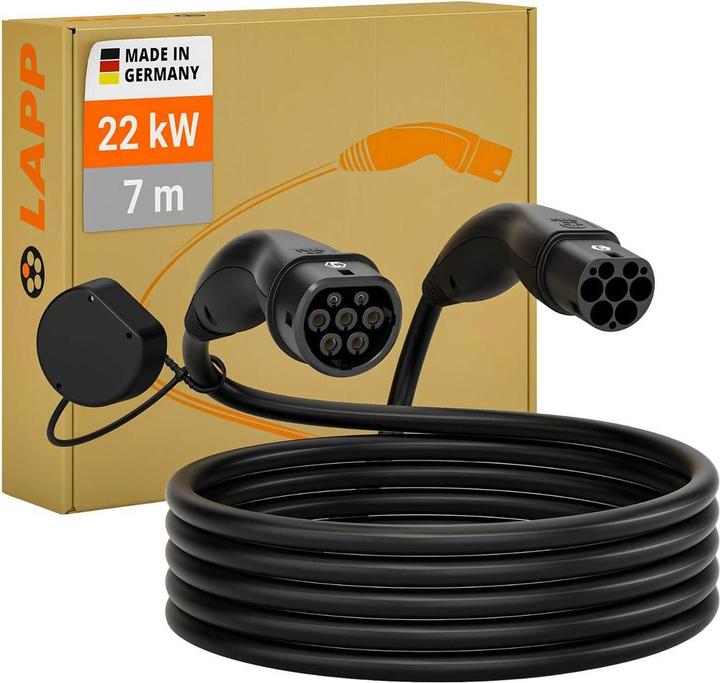 Immagine prodotto Lapp Mobility EV-TYP2 Cavo di ricarica (Tipo 2, 22 kW, 32 A, 7 m)