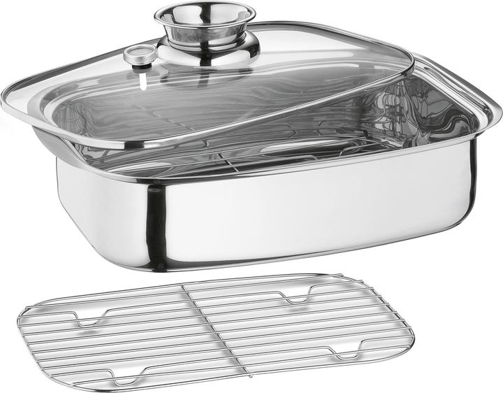 Image du produit Küchenprofi Rôtissoire aromatique / cuiseur vapeur 'Cook (Cocotte + faitout, Acier inoxydable)