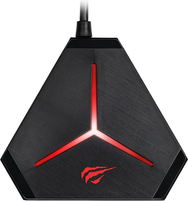 Produktbild Havit - Docking Station (H95) - 3x USB 3.0, 3x USB 2.0, 2x Jack 3.5mm, SD/TF, 5V - Black (USB-A, 6 Ports)