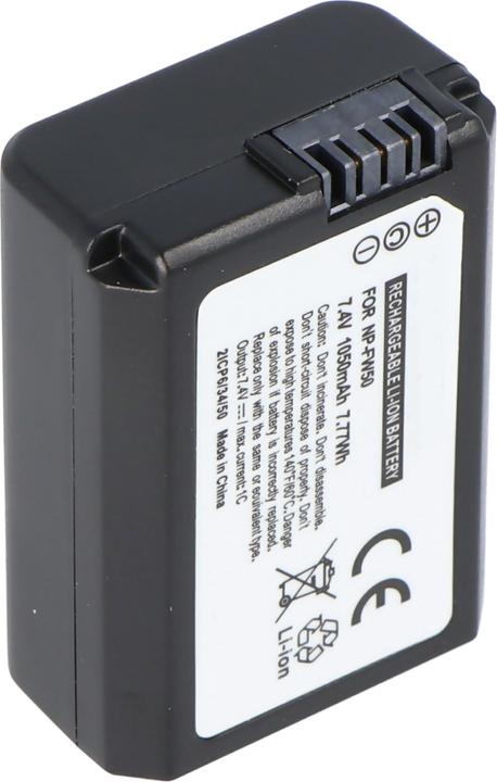 Actual product image AccuCell Battery suitable for Sony NP-FW50 Battery NEX-3, Sony NEX-5, Alpha 55 (Rechargeable battery)
