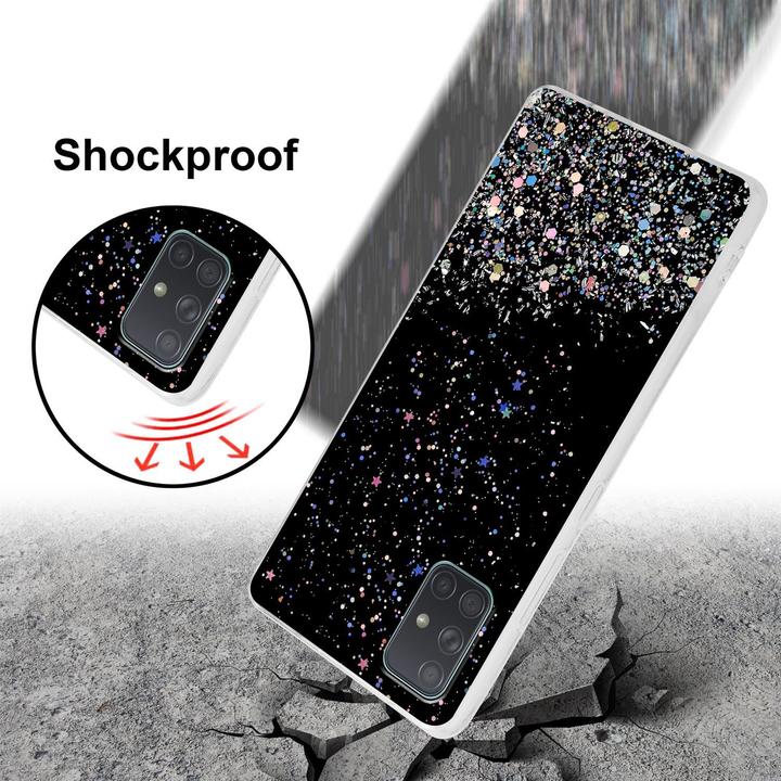 Actual product image Cadorabo TPU cover sparkling glitter (Samsung Galaxy A71)