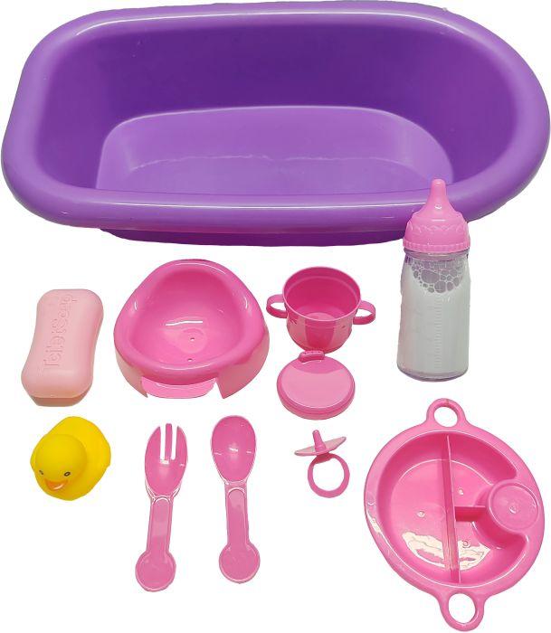 Image du produit Amia Baignoire de poupée avec set d'accessoires