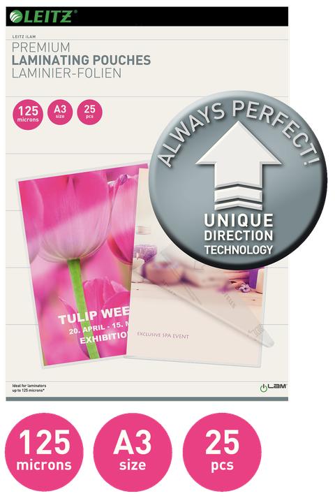 Produktbild Leitz Laminierfolie (A3, 25 Stück, 125 µm)