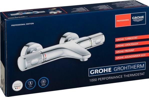 Produktbild Grohe Thermostat-Wannenbatterie GROHTHERM 1000 Performance 1/2Zoll chr