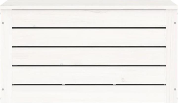 Produktbild VidaXL Truhe Weiss 59,5x36,5x33 cm Massivholz Kiefer,Farbe (59.5 x 36.5 x 33 cm)