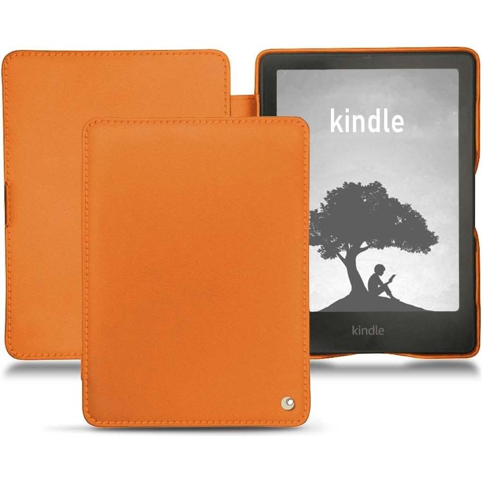 Noreve Lederschutzhülle horizontal (Kindle Signature Edition), Tablet Hülle, Orange