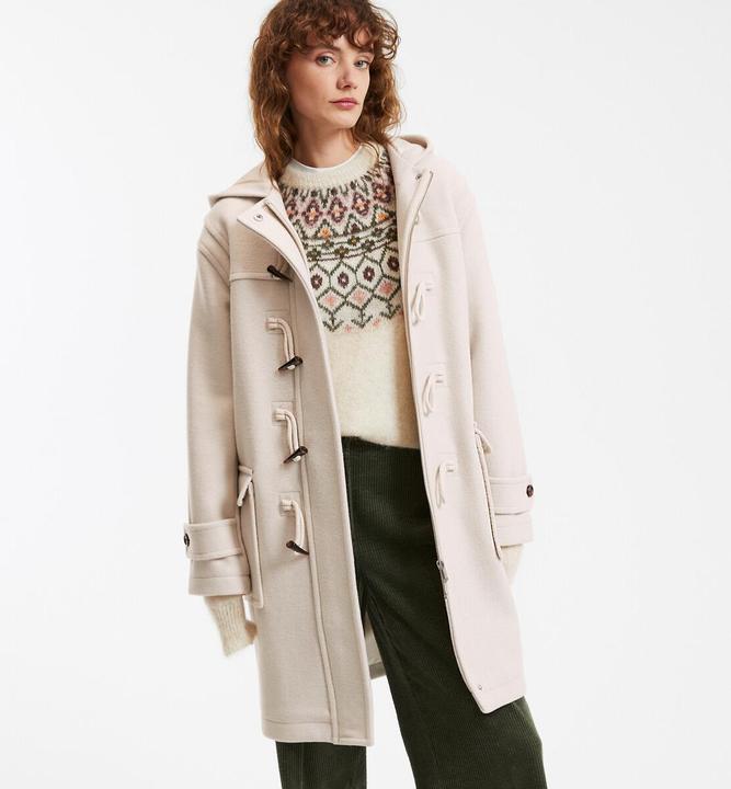 Image du produit La Redoute Collections Halblanger Dufflecoat mit Kapuze (M, XXL)