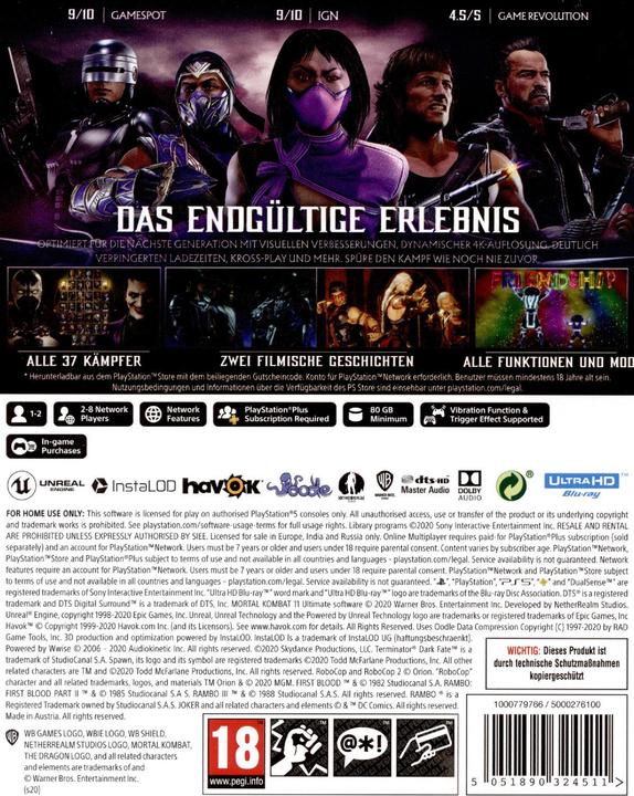 Produktbild WB Mortal Kombat 11 Ultimate (PS5, DE)