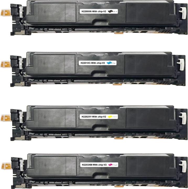 Image du produit Hermex Alternativer Toner zu HP 220X W2200X W2201X W2202X W2203X XL (M, C, Y, CF)