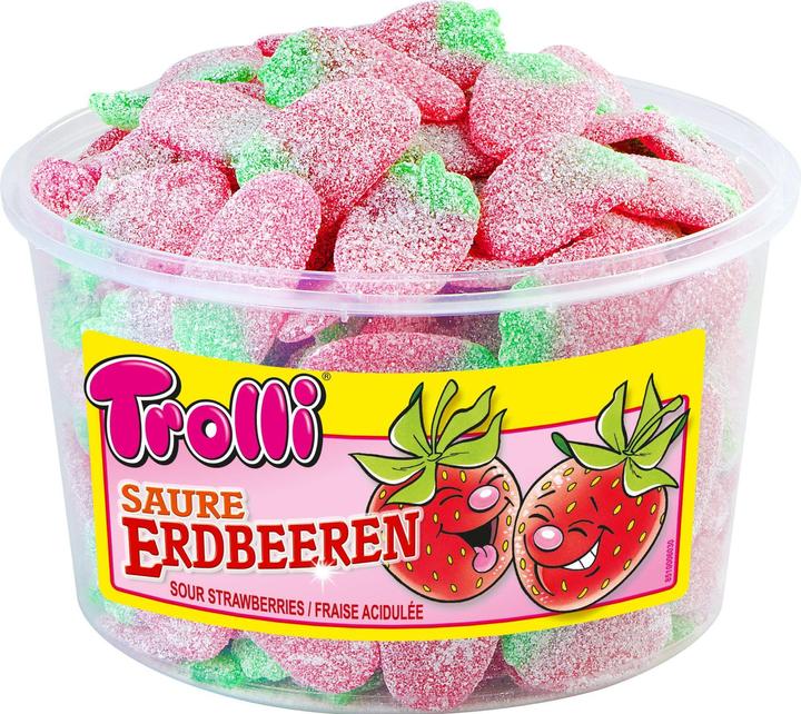 Trolli Gummy candies Sour strawberries 1.2 kg (1 pcs., 1200 g)