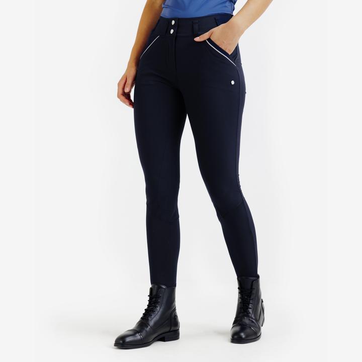 Produktbild Fouganza Women's Ultra-Lightweight Horse Riding Jodhpurs - Blue (M)