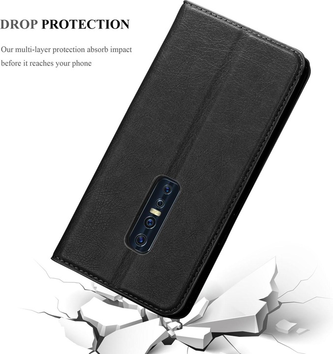 Actual product image Cadorabo Book Invisible Magnet Cover (Vivo V17 Pro)