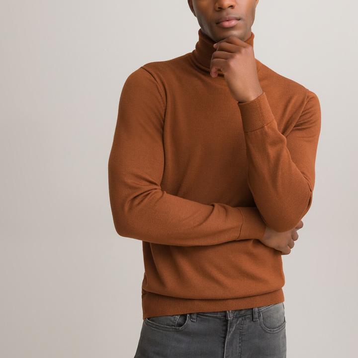 Actual product image La Redoute Collections 100% Merino Wool Turtleneck Sweater (L)
